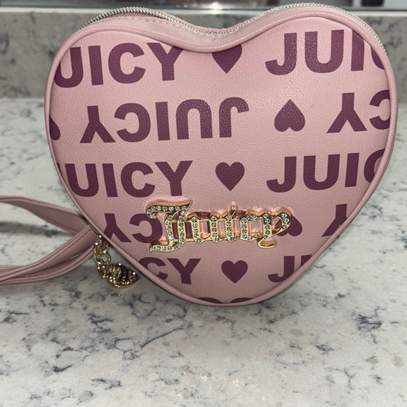 Juicy Couture Handbags - Juicy Couture Pink Heart Crossbody Bag